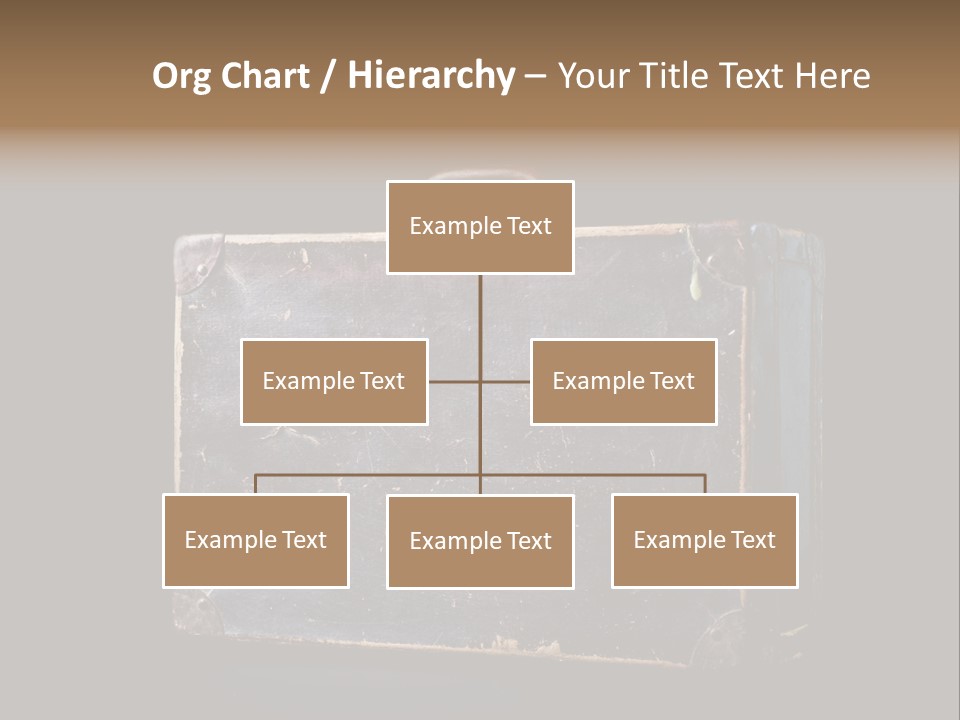 Old Suitcase Isolated On Black Background PowerPoint Template
