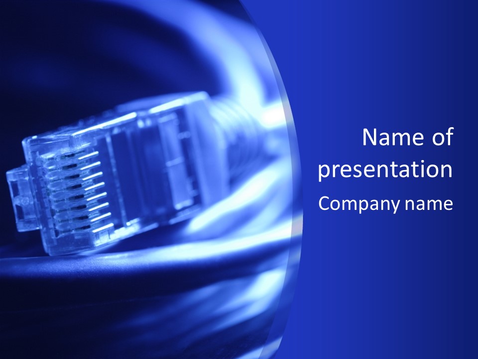 Net Cable PowerPoint Template