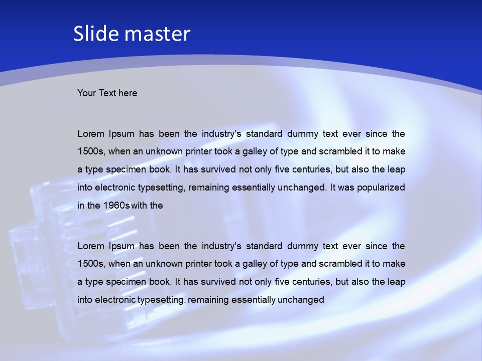 Net Cable PowerPoint Template