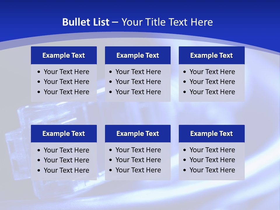 Net Cable PowerPoint Template