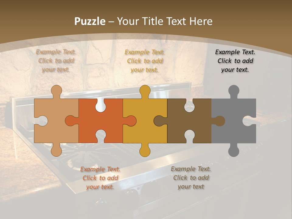 Image Of A Million Dollar Modern Middle Tennessee Home. Gas Stainless Steel Oven And Stove. PowerPoint Template