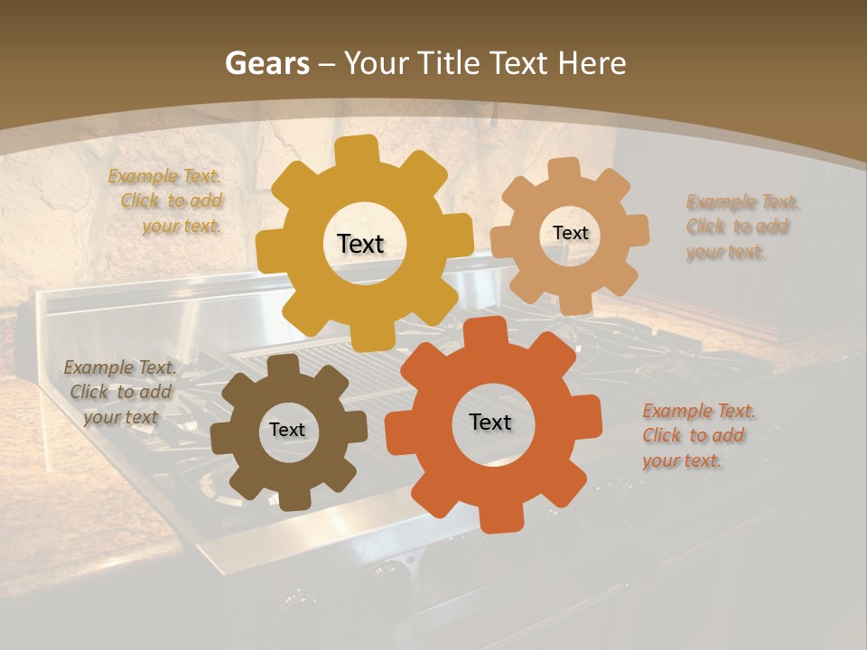 Image Of A Million Dollar Modern Middle Tennessee Home. Gas Stainless Steel Oven And Stove. PowerPoint Template