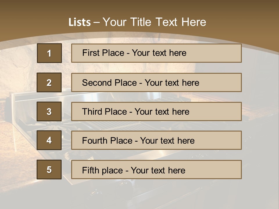 Image Of A Million Dollar Modern Middle Tennessee Home. Gas Stainless Steel Oven And Stove. PowerPoint Template