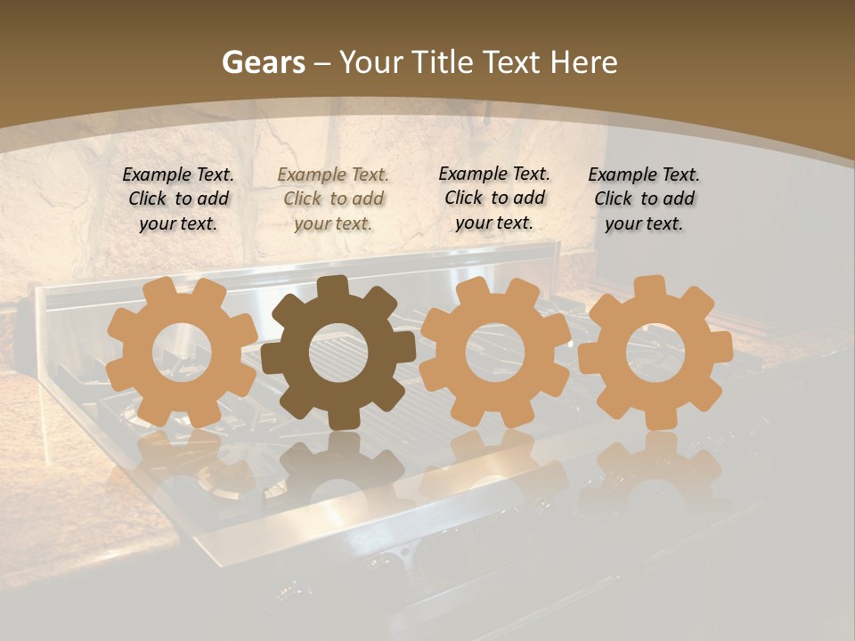 Image Of A Million Dollar Modern Middle Tennessee Home. Gas Stainless Steel Oven And Stove. PowerPoint Template