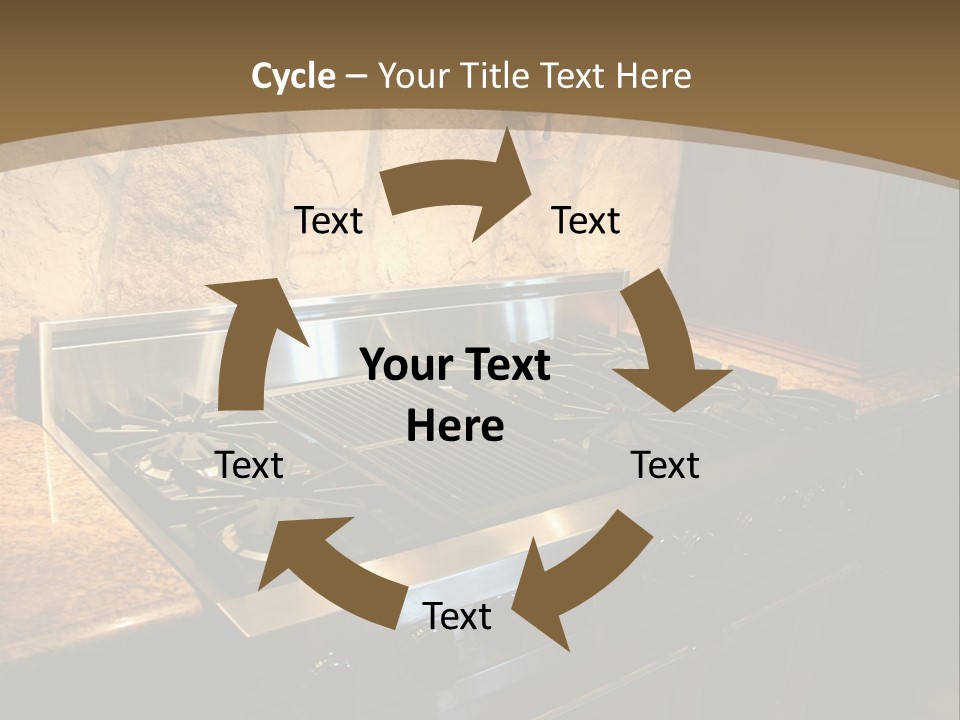 Image Of A Million Dollar Modern Middle Tennessee Home. Gas Stainless Steel Oven And Stove. PowerPoint Template