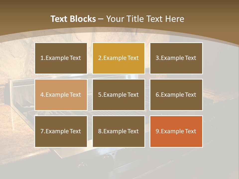 Image Of A Million Dollar Modern Middle Tennessee Home. Gas Stainless Steel Oven And Stove. PowerPoint Template