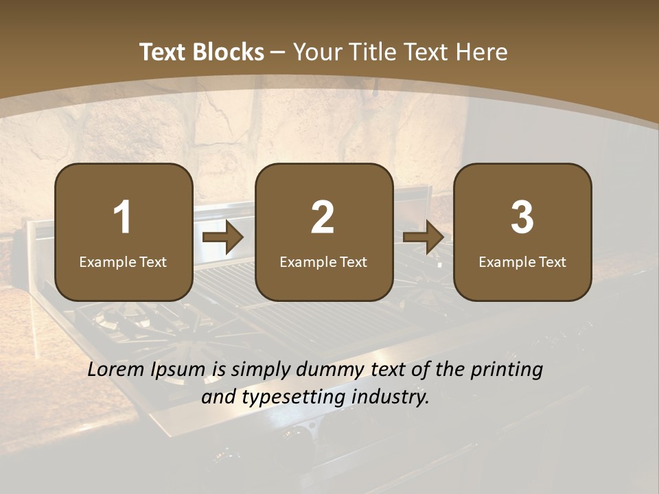 Image Of A Million Dollar Modern Middle Tennessee Home. Gas Stainless Steel Oven And Stove. PowerPoint Template