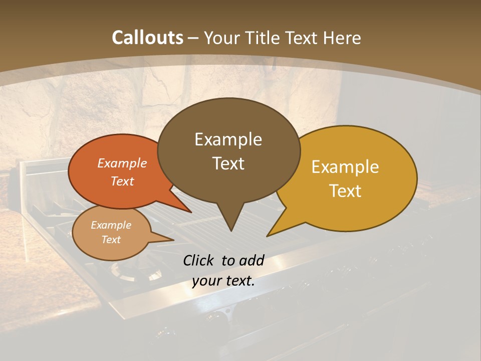 Image Of A Million Dollar Modern Middle Tennessee Home. Gas Stainless Steel Oven And Stove. PowerPoint Template
