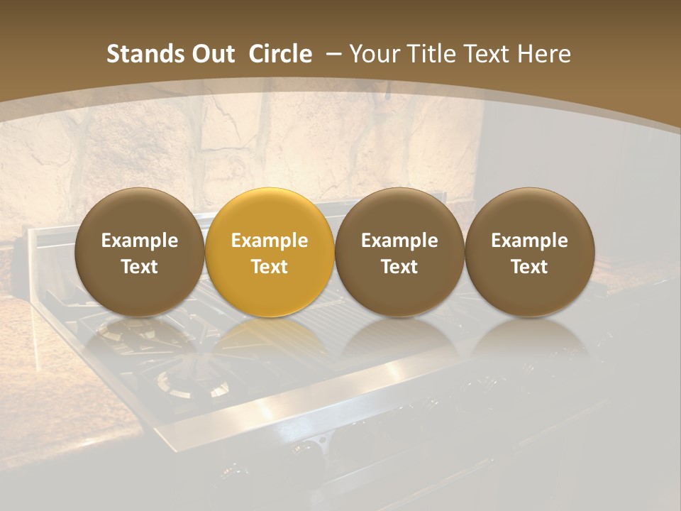 Image Of A Million Dollar Modern Middle Tennessee Home. Gas Stainless Steel Oven And Stove. PowerPoint Template