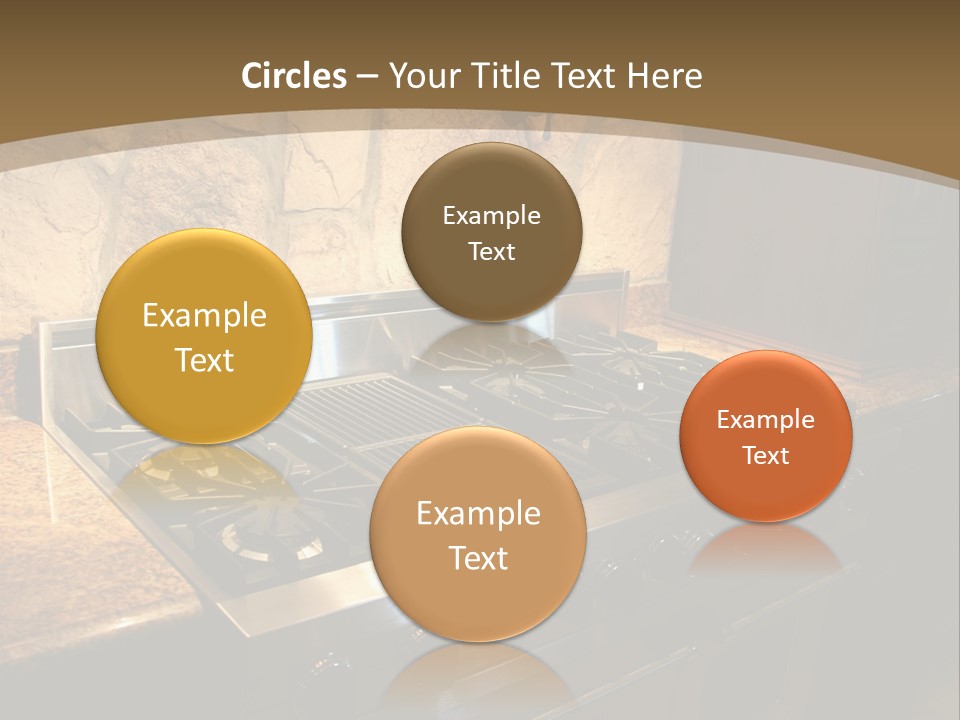 Image Of A Million Dollar Modern Middle Tennessee Home. Gas Stainless Steel Oven And Stove. PowerPoint Template