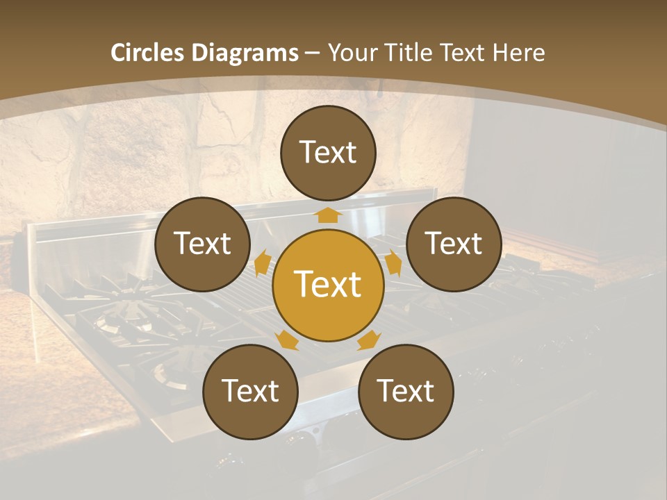 Image Of A Million Dollar Modern Middle Tennessee Home. Gas Stainless Steel Oven And Stove. PowerPoint Template