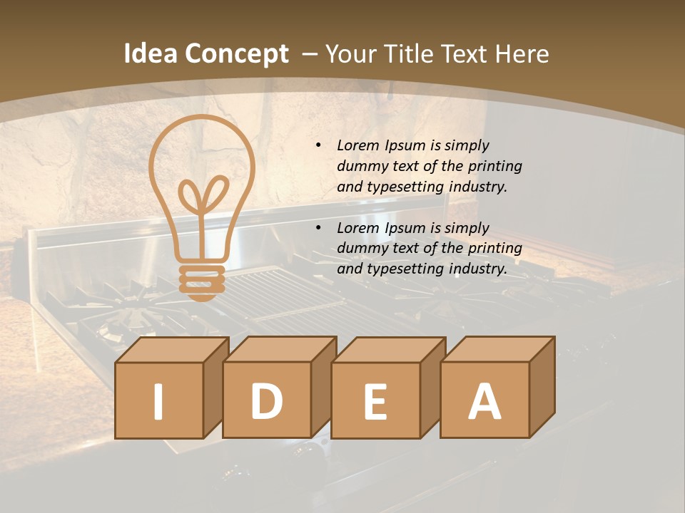 Image Of A Million Dollar Modern Middle Tennessee Home. Gas Stainless Steel Oven And Stove. PowerPoint Template