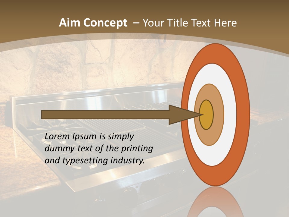 Image Of A Million Dollar Modern Middle Tennessee Home. Gas Stainless Steel Oven And Stove. PowerPoint Template