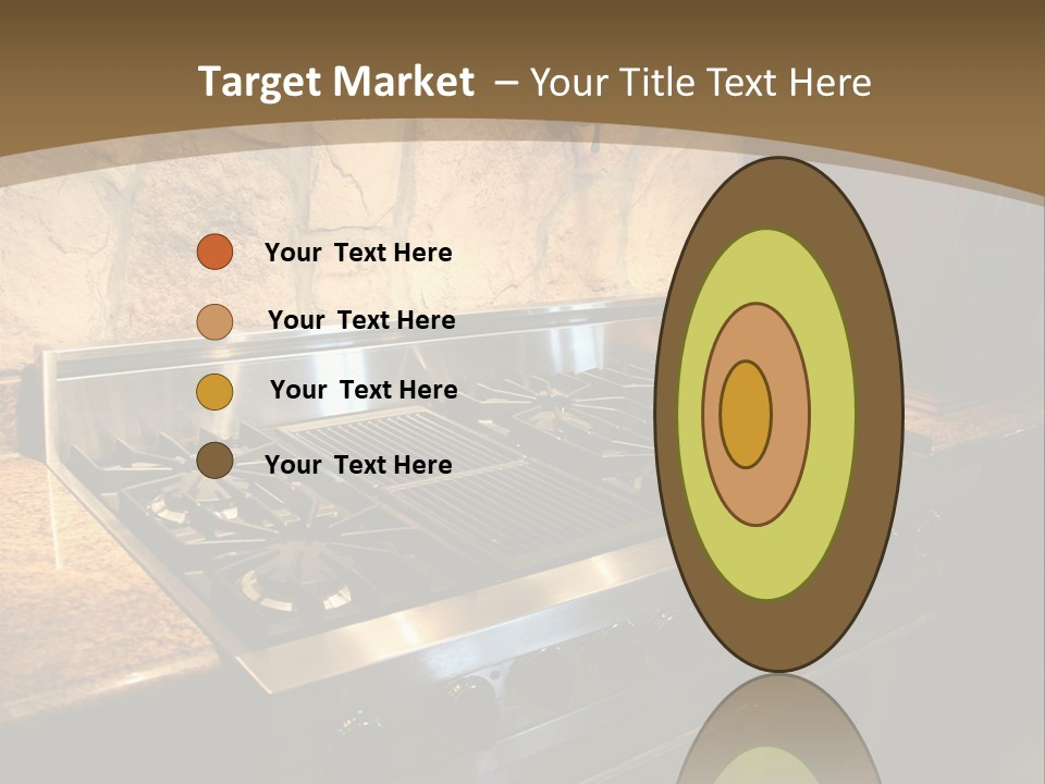 Image Of A Million Dollar Modern Middle Tennessee Home. Gas Stainless Steel Oven And Stove. PowerPoint Template