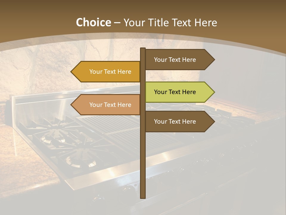 Image Of A Million Dollar Modern Middle Tennessee Home. Gas Stainless Steel Oven And Stove. PowerPoint Template