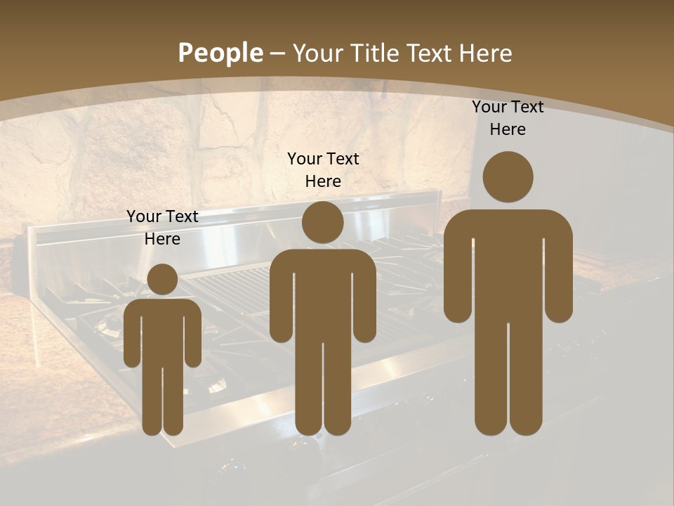 Image Of A Million Dollar Modern Middle Tennessee Home. Gas Stainless Steel Oven And Stove. PowerPoint Template