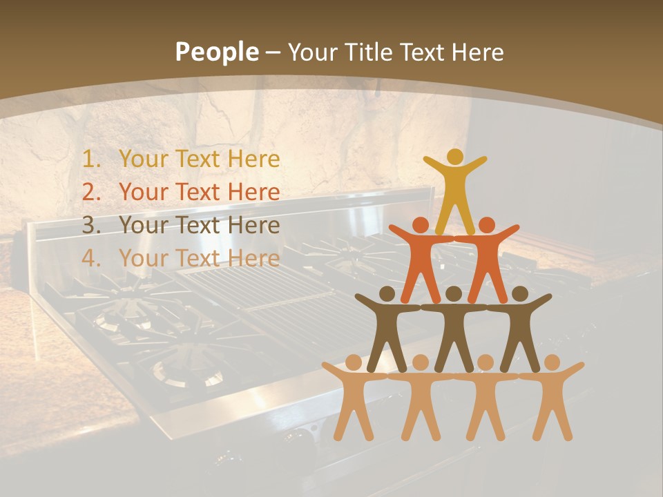 Image Of A Million Dollar Modern Middle Tennessee Home. Gas Stainless Steel Oven And Stove. PowerPoint Template