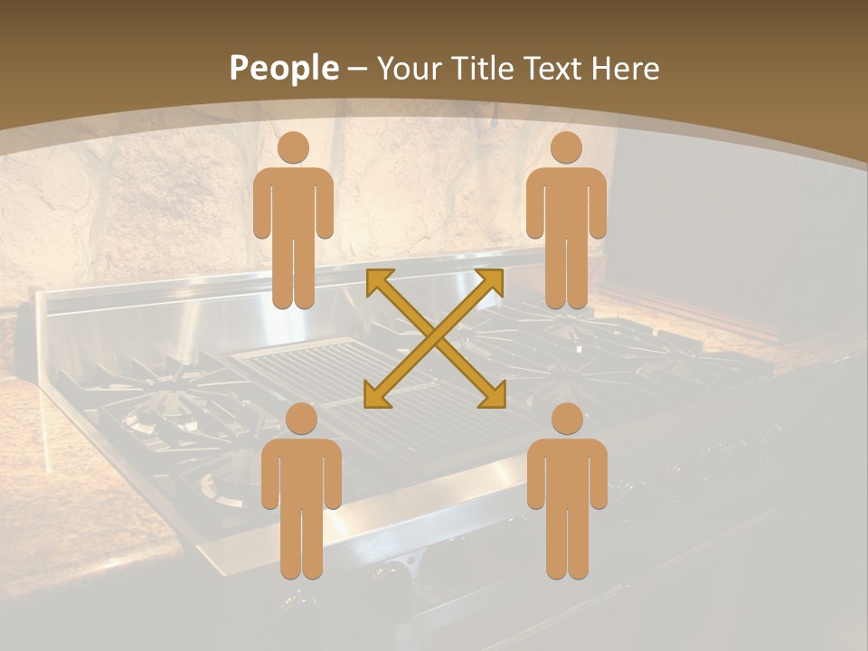 Image Of A Million Dollar Modern Middle Tennessee Home. Gas Stainless Steel Oven And Stove. PowerPoint Template