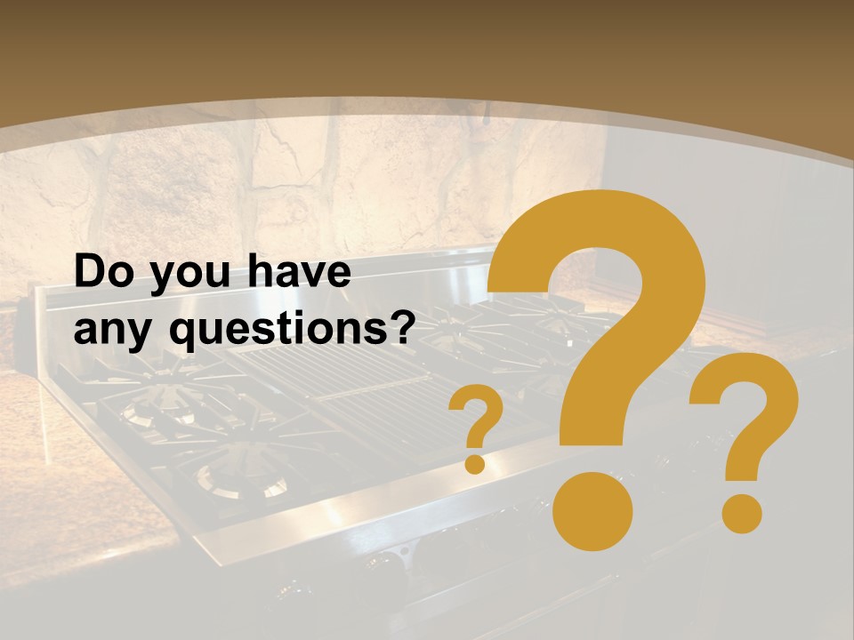 Image Of A Million Dollar Modern Middle Tennessee Home. Gas Stainless Steel Oven And Stove. PowerPoint Template