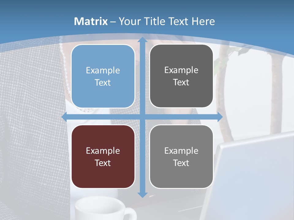 Mature Business Woman At Her Desk, Eyes Closed, Worried About Bills And Financial Problems PowerPoint Template