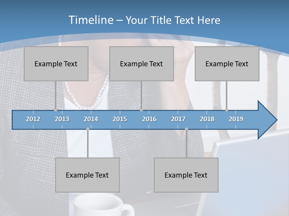 Mature Business Woman At Her Desk, Eyes Closed, Worried About Bills And Financial Problems PowerPoint Template