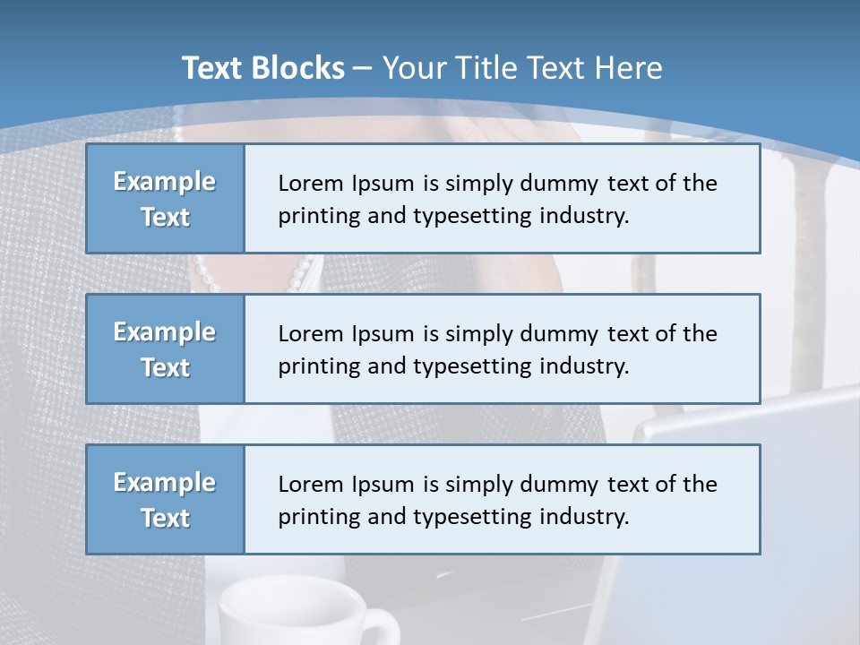 Mature Business Woman At Her Desk, Eyes Closed, Worried About Bills And Financial Problems PowerPoint Template