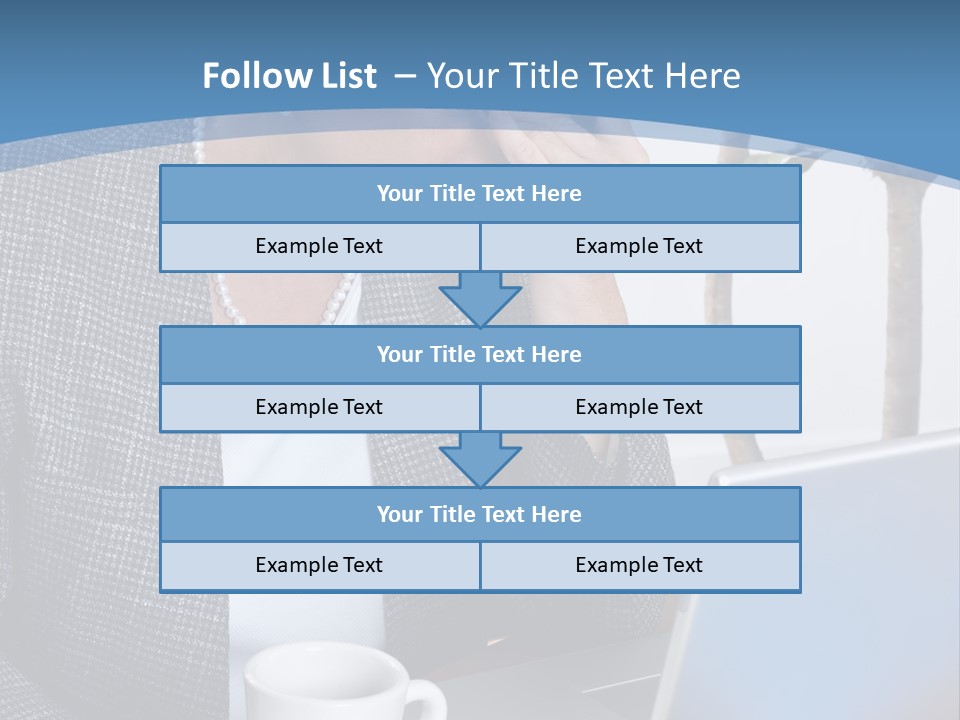Mature Business Woman At Her Desk, Eyes Closed, Worried About Bills And Financial Problems PowerPoint Template