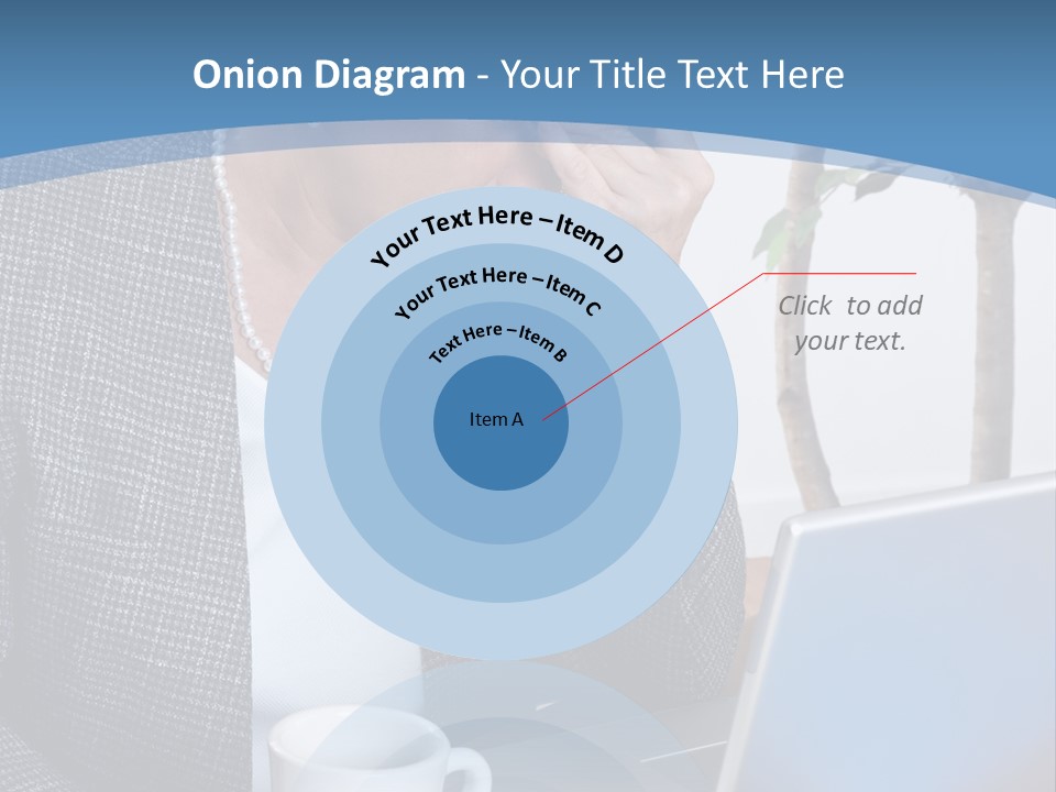 Mature Business Woman At Her Desk, Eyes Closed, Worried About Bills And Financial Problems PowerPoint Template