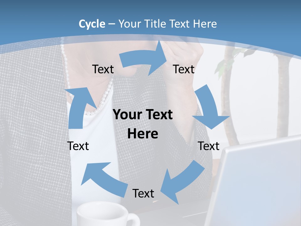 Mature Business Woman At Her Desk, Eyes Closed, Worried About Bills And Financial Problems PowerPoint Template