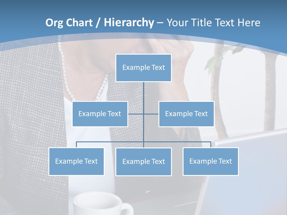 Mature Business Woman At Her Desk, Eyes Closed, Worried About Bills And Financial Problems PowerPoint Template