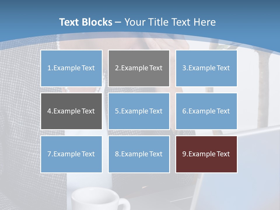Mature Business Woman At Her Desk, Eyes Closed, Worried About Bills And Financial Problems PowerPoint Template