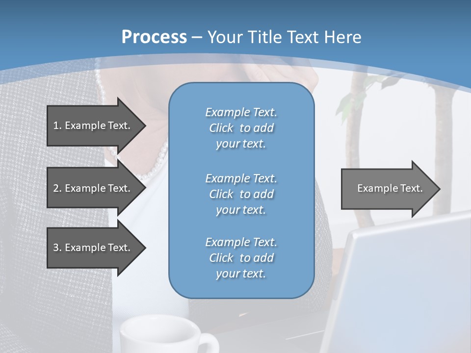 Mature Business Woman At Her Desk, Eyes Closed, Worried About Bills And Financial Problems PowerPoint Template