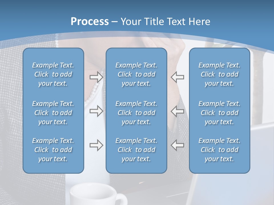 Mature Business Woman At Her Desk, Eyes Closed, Worried About Bills And Financial Problems PowerPoint Template