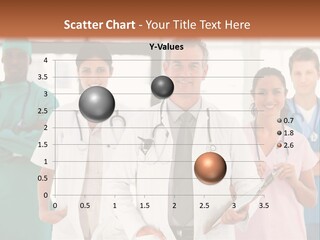 Smiling Medical Team Looking At The Camera In Hospital PowerPoint Template