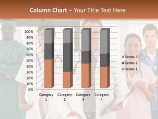 Smiling Medical Team Looking At The Camera In Hospital PowerPoint Template