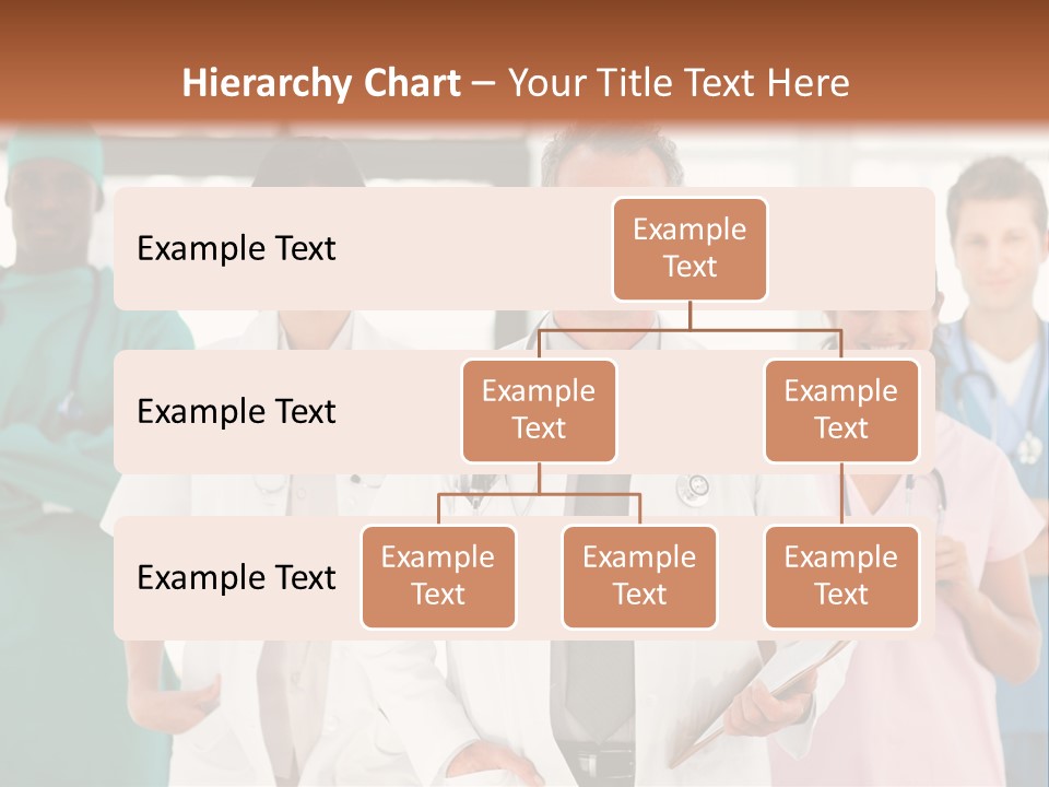 Smiling Medical Team Looking At The Camera In Hospital PowerPoint Template