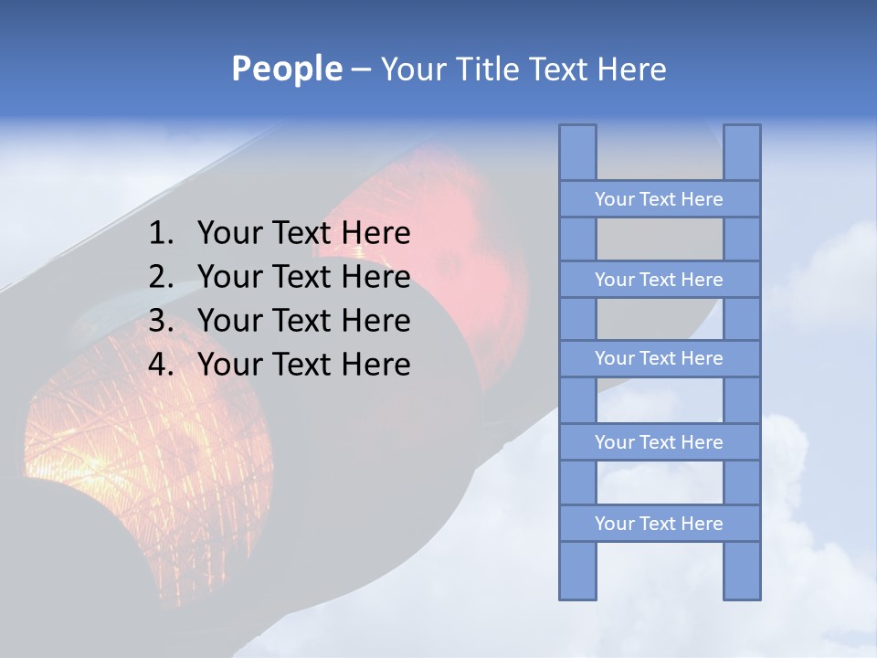 Traffic Light Showing Red And Yellow PowerPoint Template