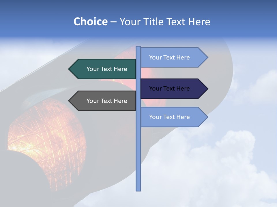 Traffic Light Showing Red And Yellow PowerPoint Template