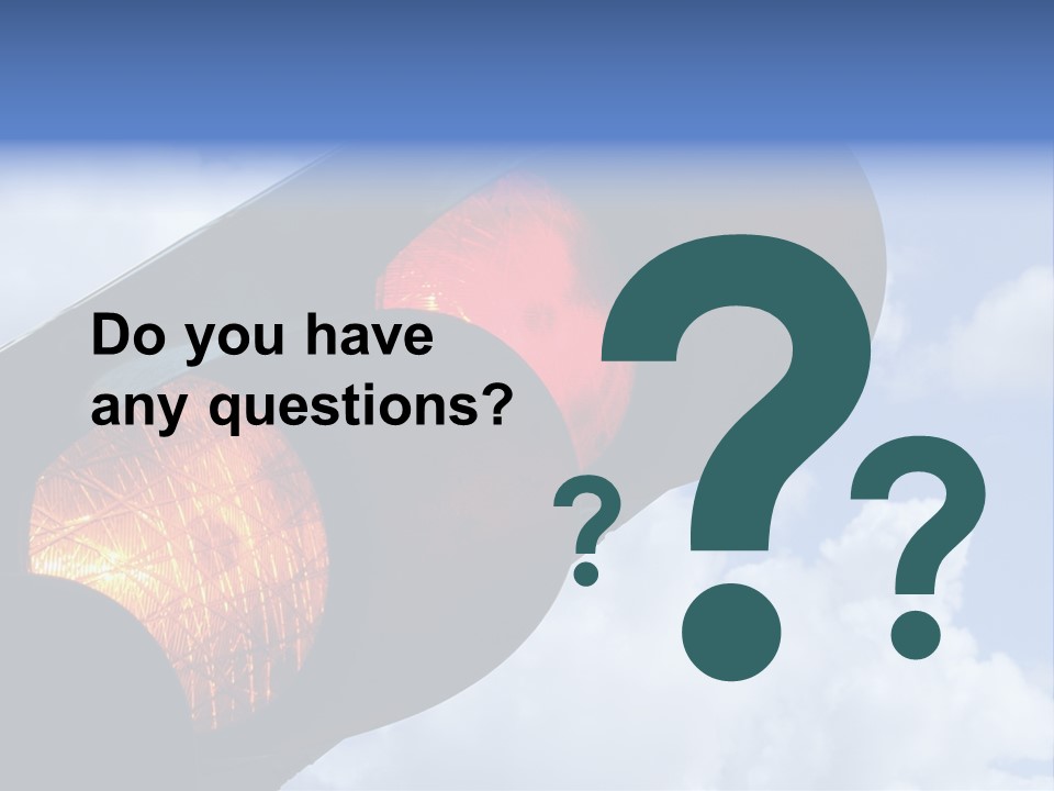 Traffic Light Showing Red And Yellow PowerPoint Template