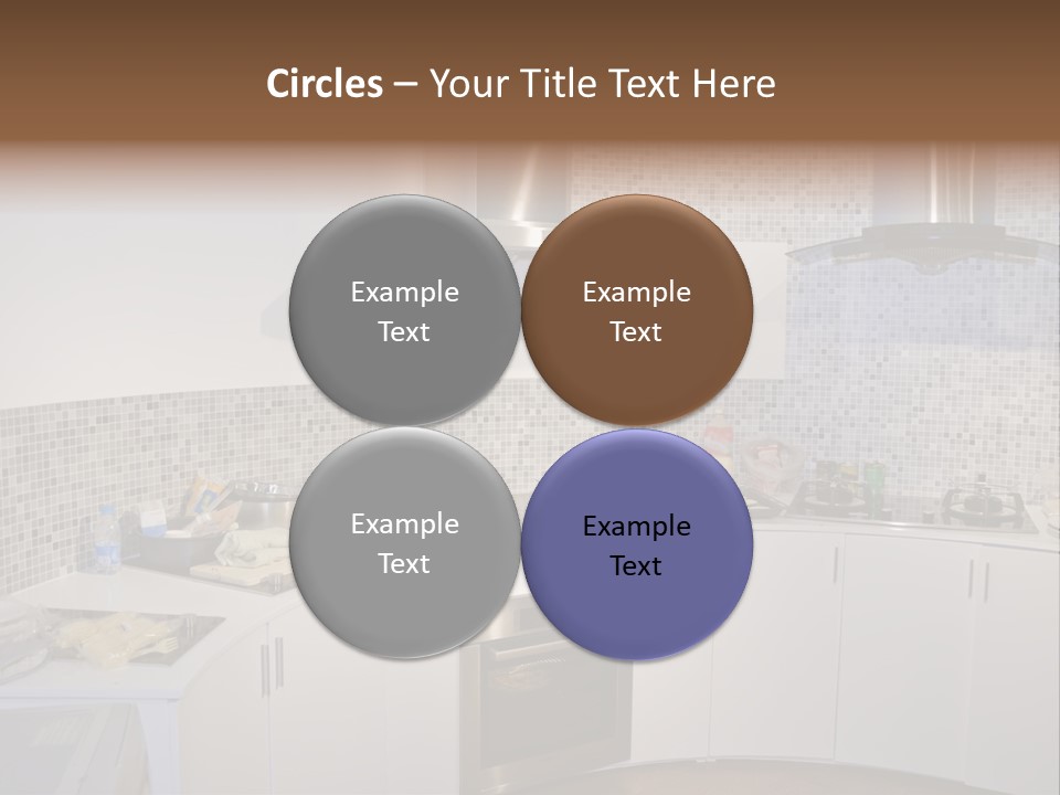 Beautiful Kitchen And Modern Kitchen Interior PowerPoint Template