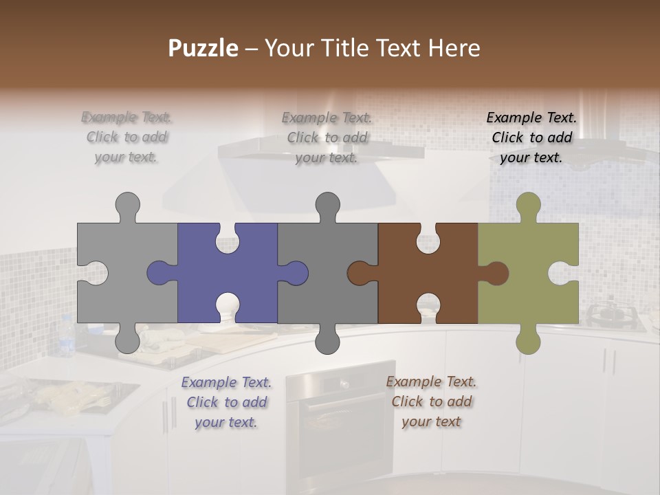 Beautiful Kitchen And Modern Kitchen Interior PowerPoint Template