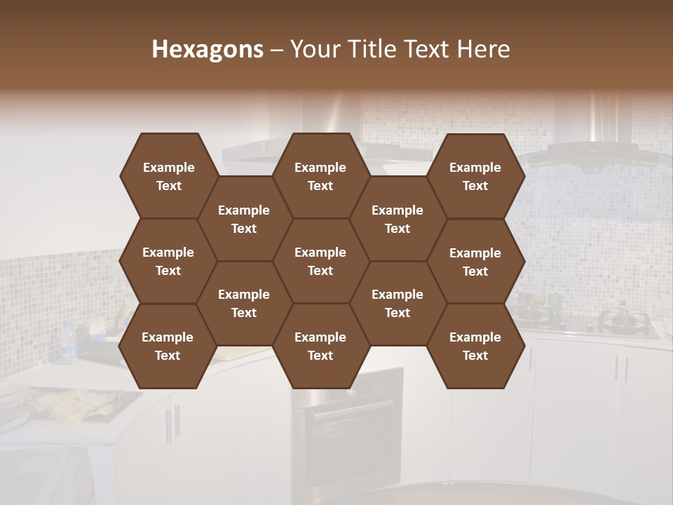 Beautiful Kitchen And Modern Kitchen Interior PowerPoint Template