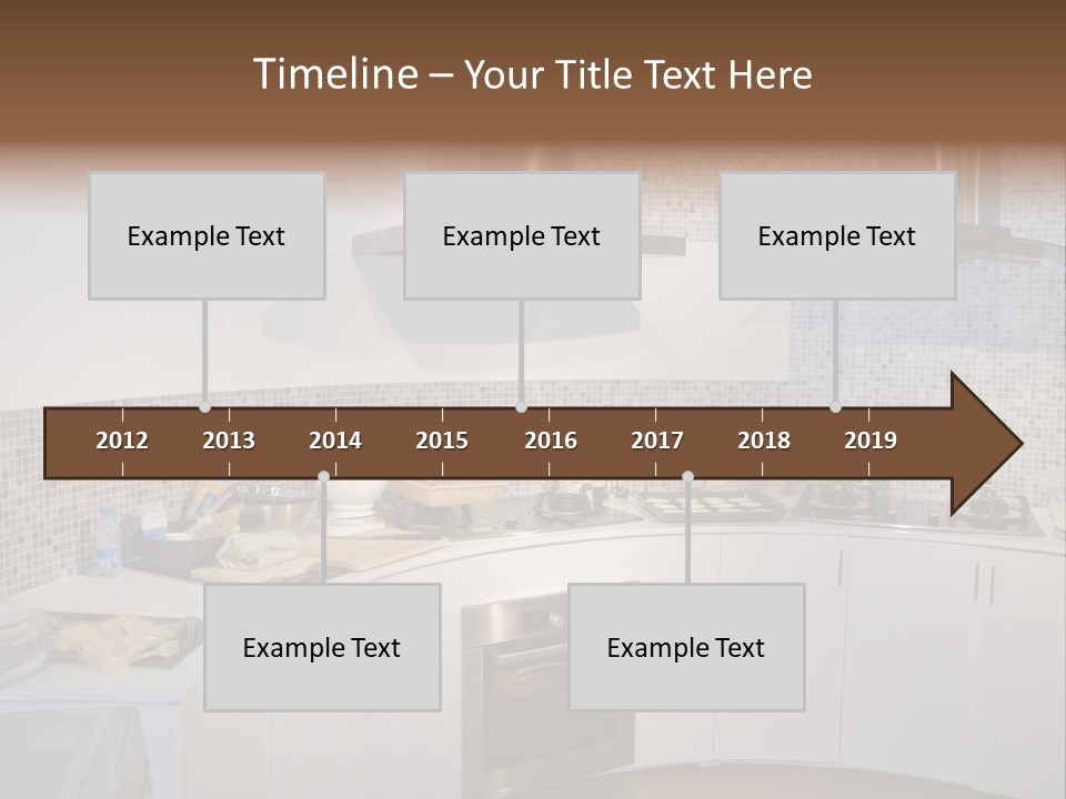 Beautiful Kitchen And Modern Kitchen Interior PowerPoint Template