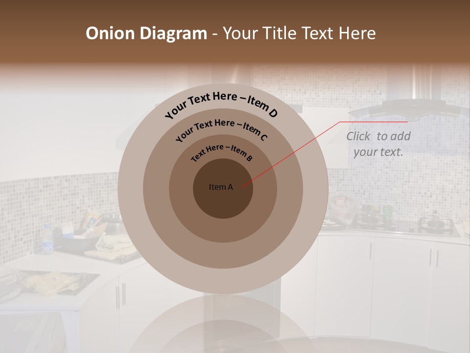 Beautiful Kitchen And Modern Kitchen Interior PowerPoint Template