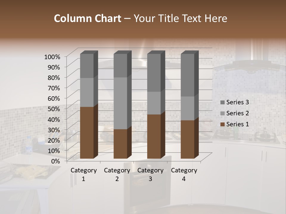 Beautiful Kitchen And Modern Kitchen Interior PowerPoint Template