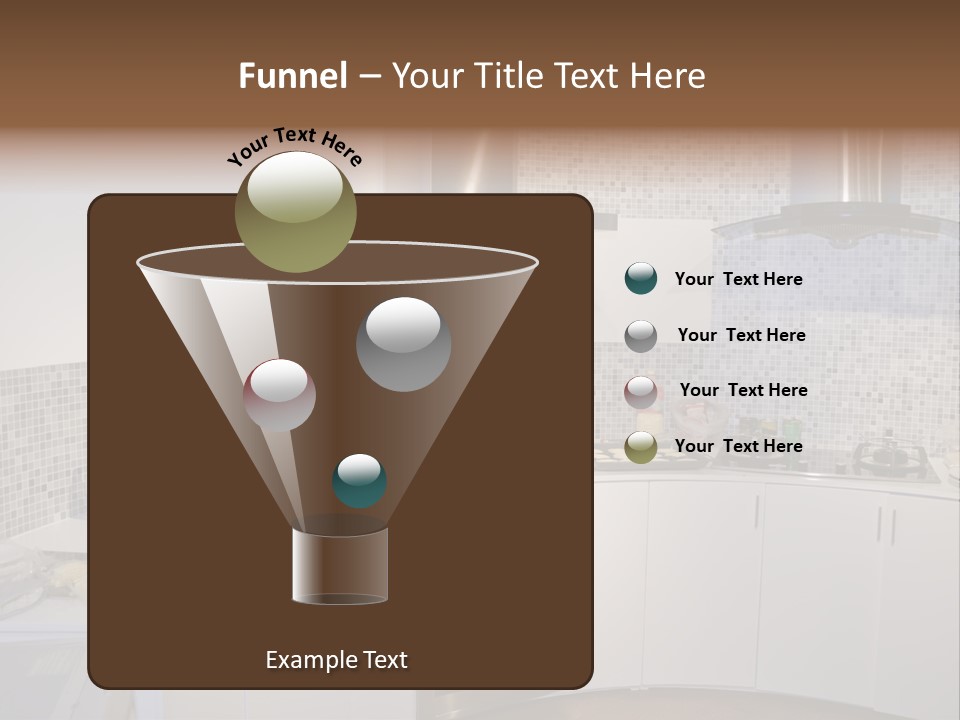 Beautiful Kitchen And Modern Kitchen Interior PowerPoint Template