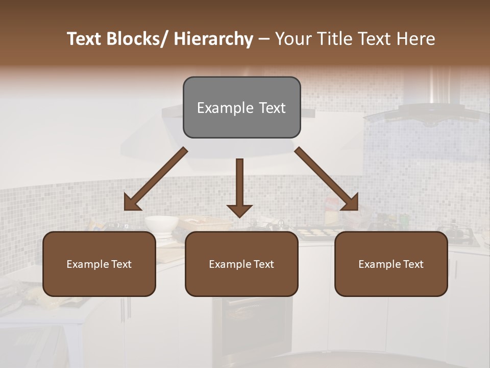 Beautiful Kitchen And Modern Kitchen Interior PowerPoint Template