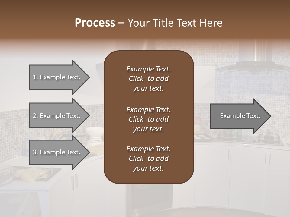 Beautiful Kitchen And Modern Kitchen Interior PowerPoint Template