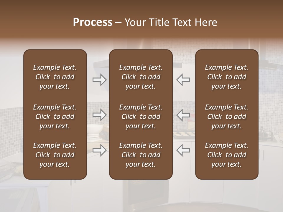 Beautiful Kitchen And Modern Kitchen Interior PowerPoint Template