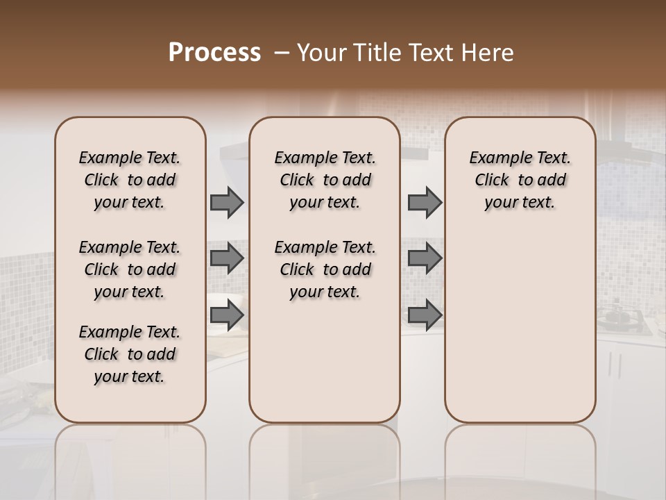Beautiful Kitchen And Modern Kitchen Interior PowerPoint Template